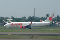 PK-LJQ @ WIII - Lion Airlines Boeing 737-800 landing at Jakarta's Soekarna-Hatta airport, Indonesia - by Van Propeller