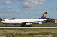 D-AIGS @ LMML - A340 D-AIGS Lufthansa - by Raymond Zammit