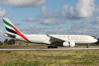 A6-EAQ @ LMML - A330 A6-EAQ Emirates Airlines - by Raymond Zammit