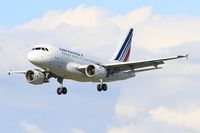 F-GUGC @ LFRB - Airbus A318-111, Short approach rwy 25L, Brest-Bretagne airport (LFRB-BES) - by Yves-Q