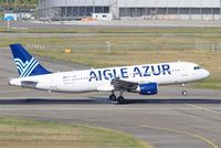 F-HBIO @ LFBO - Airbus A320-214, Landing rwy 14R, Toulouse-Blagnac Airport (LFBO-TLS) - by Yves-Q