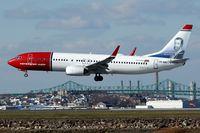 LN-NIG @ KBOS - NAX 6752 arriving from Fort-de-France, Martinique. One of two new 'Nor Shuttle' flights to Boston - by Chris Ianno