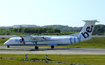 G-JECX @ EGPH - Flybe Dash 8Q-402 Taxying to runway 06 - by Mike stanners
