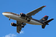 JY-AGR @ EGLL - Airbus A310-304F [490] (Royal Jordanian Airlines) Home~G 29/08/2009. On approach 27R. - by Ray Barber