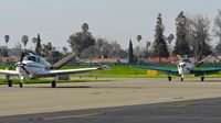 N6026U @ KRHV - Salinas-based 1979 Beechcraft V35B Bonanza taxing in with another locally-based Bonanza 35 at Reid Hillview Airport, San Jose, CA. - by Chris Leipelt