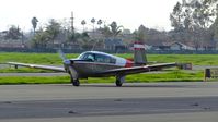 N3674N @ KRHV - Locally-based 1967 Mooney M20G taxing out for departure at Reid Hillview Airport, San Jose, CA. - by Chris Leipelt