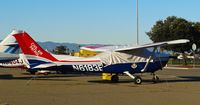 N6183E @ KRHV - Locally-based 1983 Cessna 182R parked at its tie down in the early morning sunshine at Reid Hillview Airport, San Jose, CA. - by Chris Leipelt