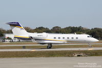 N918TD @ KSRQ - Gulfstrean IV (N918TD) departs Sarasota-Bradenton International Airport enroute to Republic Airport - by Donten Photography