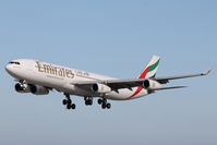 A6-ERO @ LMML - A340 A6-ERO Emirates Airlines - by Raymond Zammit