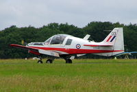 G-WINI @ EGBP - Scottish Aviation SA.120 T.1 Bulldog [BH120/238] Kemble~G 11/07/2004 - by Ray Barber