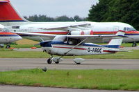 G-AROC @ EGBP - Cessna 175B Skylark [56997] Kemble~G 11/07/2004 - by Ray Barber