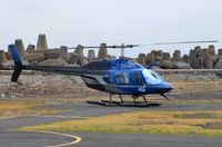 ZS-HKG @ FACT - Bell 206 parked at V&A Waterfront Heliport - by FerryPNL