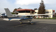 N5228N @ KRHV - California-based 1980 Cessna 182Q parked on the transient ramp at Reid Hillview Airport, San Jose, CA. - by Chris Leipelt