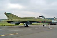 23 77 @ EDBG - Mikoyan-Gurevich MiG-21 UM [02695156] (Ex German Air Force) Berlin-Gatow~D 15/05/2004 - by Ray Barber