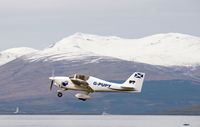 G-PUPY @ EGEO - The distinctive G-PUPY departing from Oban Airport. - by Jonathan Allen