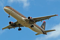 JY-AYK @ EGLL - Airbus A321-231 [3522] (Royal Jordanian Airlines) Home~G 13/06/2013. On approach 27R. - by Ray Barber