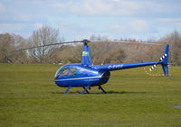 G-EVEE @ EGTB - Robinson R44 Raven at Wycombe Air Park. - by moxy