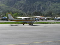N2859Q @ SZP - 1971 Cessna 172L SKYHAWK, Lycoming O-320-E2D 150 Hp, landing roll Rwy 22 - by Doug Robertson