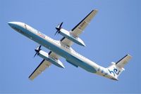 G-KKEV @ LFPG - De Havilland Canada DHC-8-402Q Dash 8, Take off Rwy 27L, Roissy Charles De Gaulle Airport (LFPG-CDG) - by Yves-Q