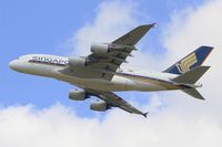 9V-SKS @ LFPG - Airbus A380-841, Take off Rwy 27L, Roissy Charles De Gaulle Airport (LFPG-CDG) - by Yves-Q