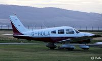 G-HOLA @ EGPN - Dusk shot at Dundee EGPN - by Clive Pattle