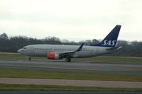 SE-RET @ EGCC - Scandinavian Airlines Boeing 737-76N  SE-RES Taking Off Manchester Airport. - by David Burrell