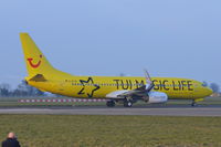 D-ATUG @ EGSH - Departing in it's new TUI Magic Life scheme. - by Graham Reeve