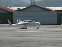 N34EZ @ SZP - 1998 Gress RUTAN VARI-EZE CANARD, Continental O-200 100 Hp pusher, c/n 001, takeoff roll Rwy 22 - by Doug Robertson