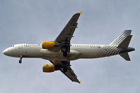 EC-KJD @ EGLL - Airbus A320-216 [3237] (Vueling Airlines) Home~G 01/07/2010. On approach 27R. - by Ray Barber