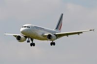 F-GUGJ @ LFRB - Airbus A318-111, Short approach rwy 07R, Brest-Bretagne Airport (LFRB-BES) - by Yves-Q