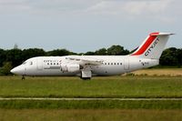 EI-RJJ @ LFRB - British Aerospace Avro 146-RJ85, Take off run rwy 25L, Brest-Bretagne airport (LFRB-BES) - by Yves-Q