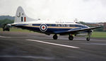 XM223 @ FAB - Devon C.2 of the Royal Aircraft Establishment as seen at Farnborough in September 1974. - by Peter Nicholson