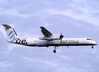 G-JEDK @ LFBO - Landing rwy 14R in FlyBe c/s with British European titles - by Shunn311