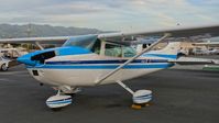 N1601M @ KRHV - Locally-based 1976 Cessna 182P parked next to the Lafferty Aircraft Sales hangar at Reid Hillview Airport, San Jose, CA. - by Chris Leipelt