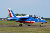 E46 @ LFOT - Dassault-Dornier Alpha Jet E (F-UHRF), Leader of Patrouille de France 2015, Tours-St Symphorien Air Base 705 (LFOT-TUF) Open day 2015 - by Yves-Q