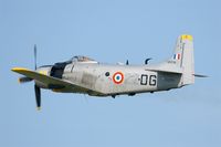 F-AZFN @ LFOT - Douglas AD-4N Skyraider, Take off rwy 02, Tours Air Base 705 (LFOT-TUF) Air show 2015 - by Yves-Q