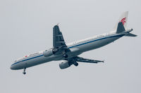 B-6383 @ VHHH - On finals for Hong Kong, inbound from Beijing Capital Int'l - by alanh