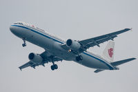 B-6383 @ VHHH - On finals for Hong Kong, inbound from Beijing Capital Int'l - by alanh