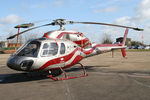 G-DOOZ @ EGTC - Aerospatiale AS-355F-2 Ecureuil 2 at Cranfield Airport, April 2006. - by Malcolm Clarke