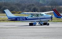 G-DATG @ EGFH - Visiting Reims/Cessna Skylane operated by Oxford Aeroplane Company. - by Roger Winser