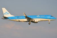 PH-EXG @ EHAM - KLM's first ERJ175 arriving here in AMS - by FerryPNL
