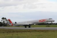 F-HMLC @ LFRB - Bombardier CRJ-1000, Landing rwy 25L, Brest-Bretagne airport (LFRB-BES) - by Yves-Q