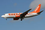 G-EZJX @ EGNT - Boeing 737-73V on approach to Newcastle Airport, September 2006. - by Malcolm Clarke