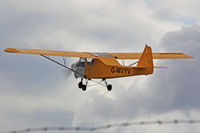 G-MVYV @ EGFH - Resident Snowbird, departing runway 22 for circuits.
