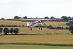 G-AYCT @ X5FB - Reims F172H Skyhawk takes off from Fishburn Airfield, July 2010. - by Malcolm Clarke