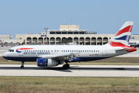 G-DBCF @ LMML - A319 G-DBCF British Airways - by Raymond Zammit