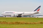 F-GITI @ LFPG - Air France B744 reversing to come to a stop. - by FerryPNL