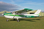 G-BEZV @ X5FB - Reims F172M Skyhawk II at Fishburn Airfield, October 2009. - by Malcolm Clarke