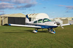 G-WMTM @ X5FB - Gulfstream American AA-5B Tiger, Fishburn Airfield, November 2009. - by Malcolm Clarke