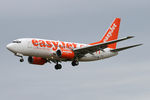 G-EZJN @ EGNT - Boeing 737-73V on approach to 25 at Newcastle Airport, September 2008. - by Malcolm Clarke